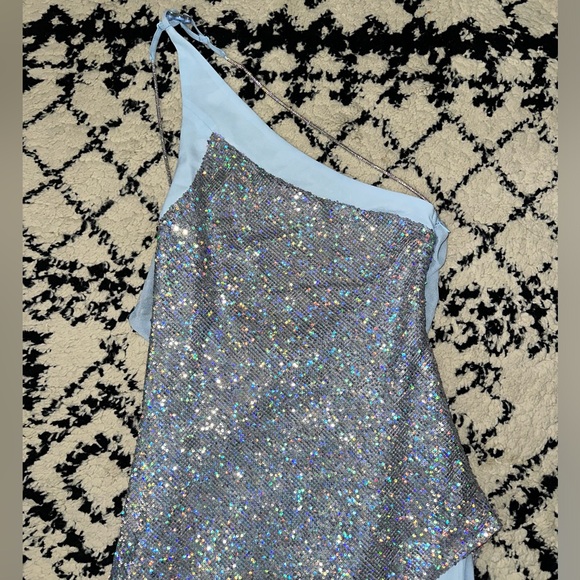 For love and lemons asymmetrical maxi sequence dress - Picture 14 of 16